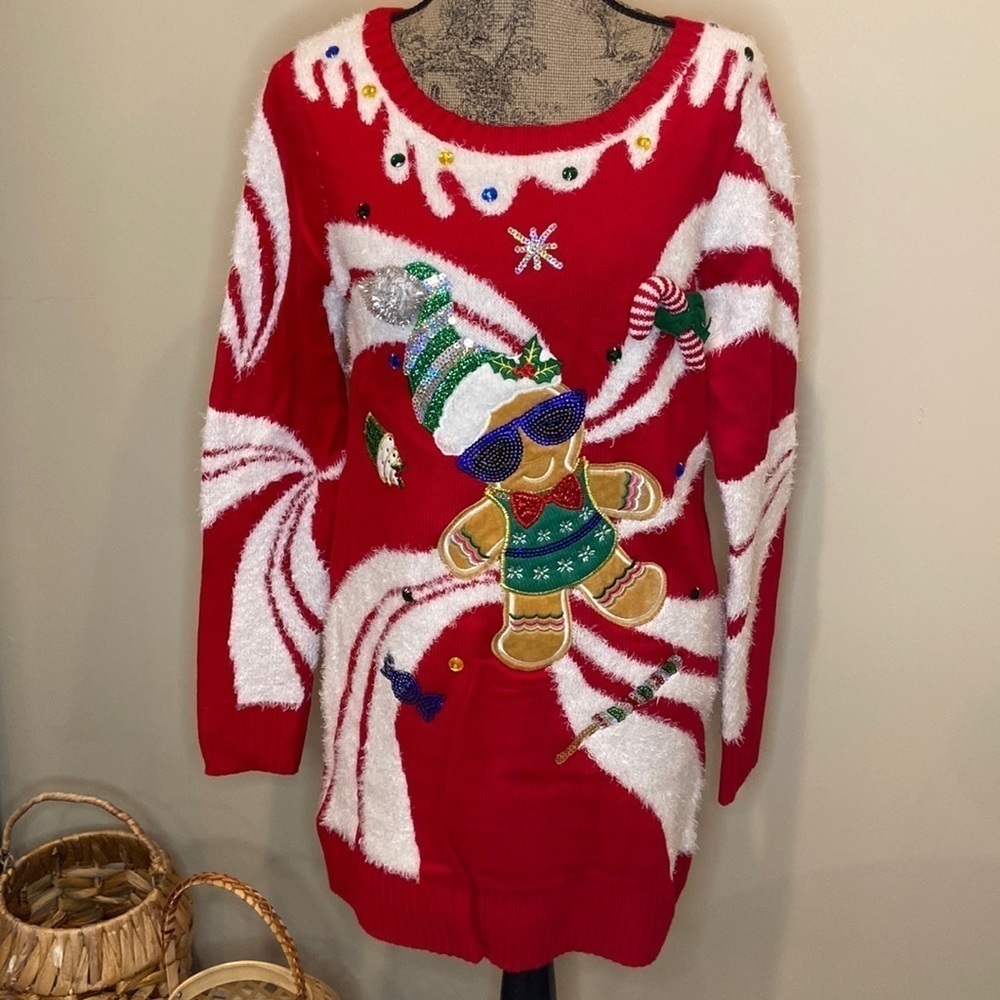 Christmas sweater dress nwt - Picture 2 of 12